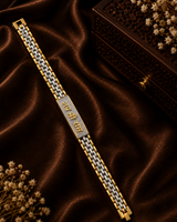 Premium Two-Tone Jai Shree Ram Bracelet for Men