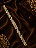 Premium Two-Tone Jai Shree Ram Bracelet for Men