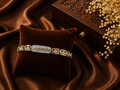 Premium Gold Plated Jai Dwarkadhish Men's Bracelet | Stylish Religious Bracelet for Men | Free Size