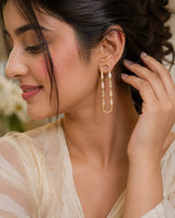 Heritage Gold Plated Long Drop Earrings for Women